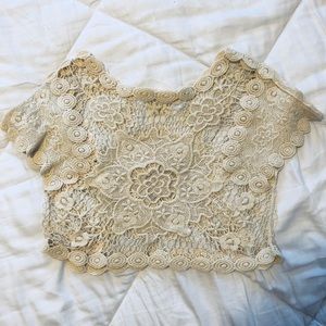 Lace crop top